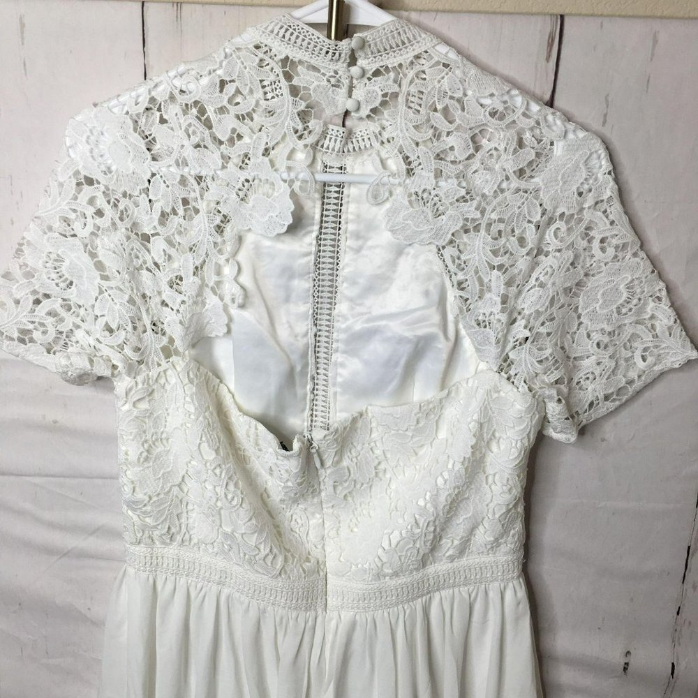 Chichi Womens Petite Sia Dress White Size 8 US NWT - Picture 6 of 11